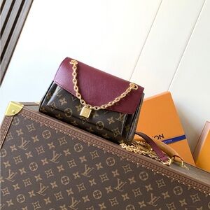 Louis Vuitton Monogram Mini Bag in Brown and Burgundy